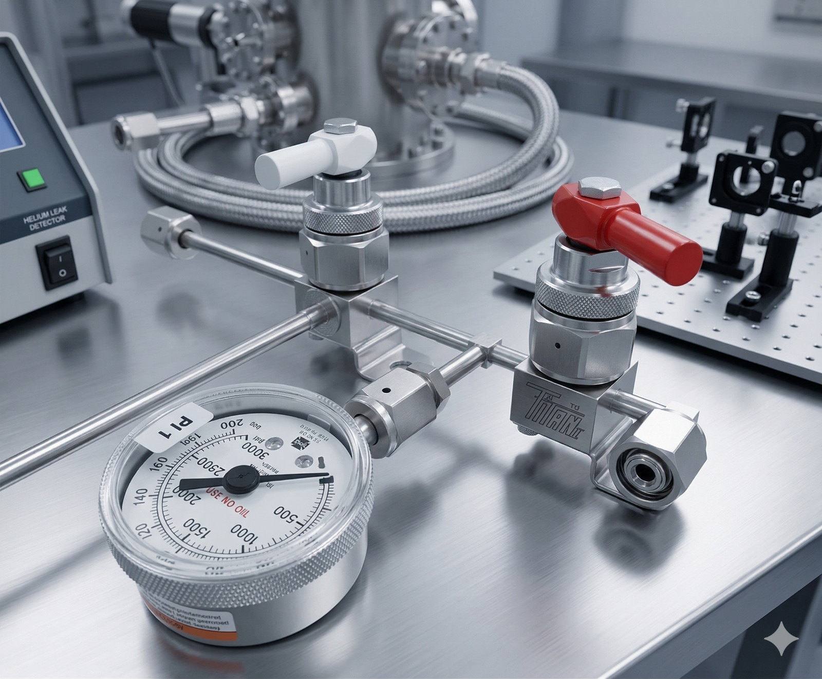 SWAGELOK | TITAN II & 60-SERIES | MANIFOLD W/ GAUGE | VIM-VAR | 1CONFLAT
