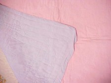 BABY QUILT, PINK and BLUE, 1940s
