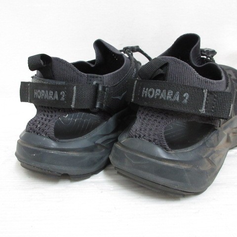 Hoka One One HOPARA2 Sandals Mens Black Mesh Size 275 AB Used thumbnail 8
