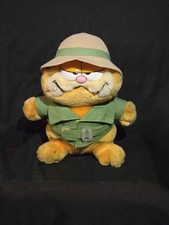Vintage 1981 Dakin 9" Garfield Safari Stuffed Animal Plush