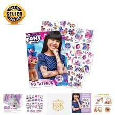 Enchanting My Little Pony Tattoos - 50 Count for Birthday Parties Gifts
