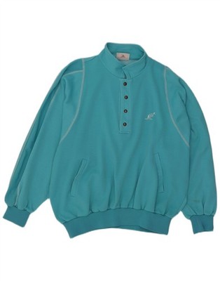 AUSTRALIAN L'ALPINA Herren Polokragen Sweatshirt Pullover IT 54 XL Türkis OI13