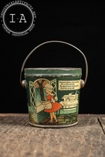 Canco Litho Tin Pail with “Queen of Hearts” Nursery Rhyme