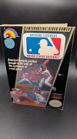 NES Major League Baseball Game Rental Cut Box Instruction Booklet 