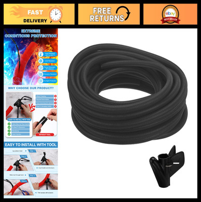 1'' Split Wire Loom Tubing 100FT - Heat & Cold Resistant Flexible Conduit for Wir