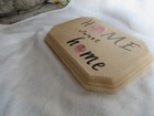 Small Home Sweet home sign wood with black letters and roses — photo 4