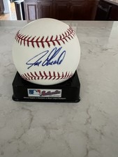Joe Girardi and Brett Gardner signed official 2009 World Series MLB Baseball 
