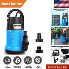 Manual 1HP Submersible Pump with 10ft Cord: I...