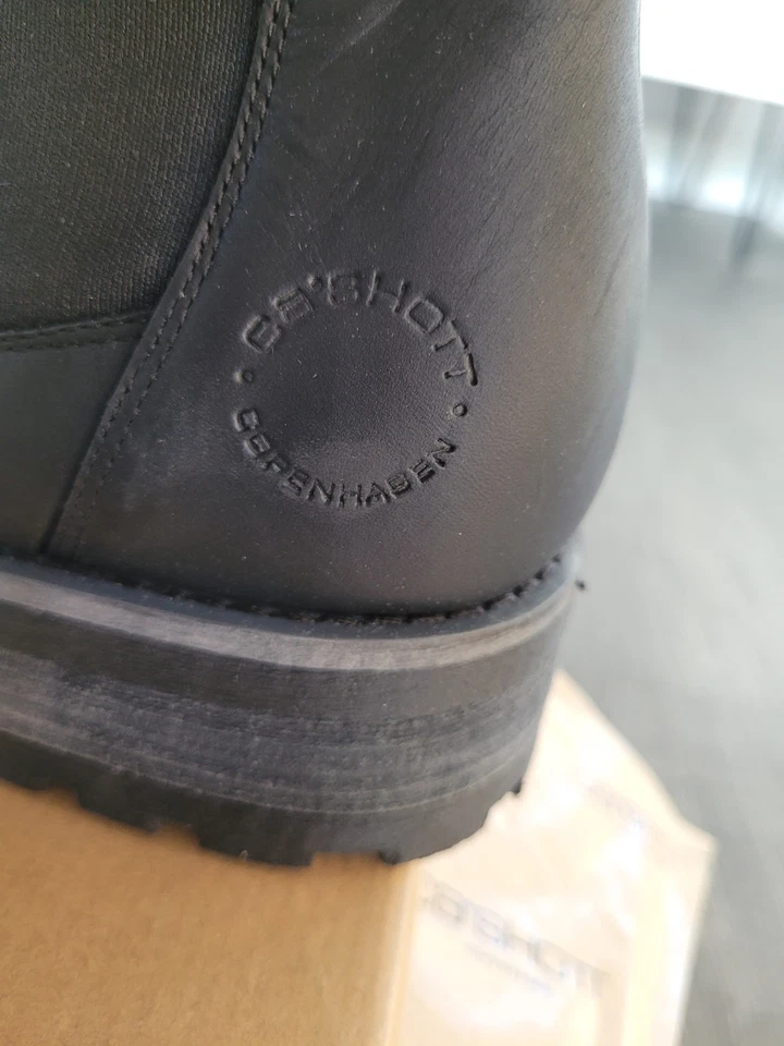 ca shott copenhagen Chelsea Boots Leder Wasserdicht Gr. 41 Schwarz - Bild 3 von 4