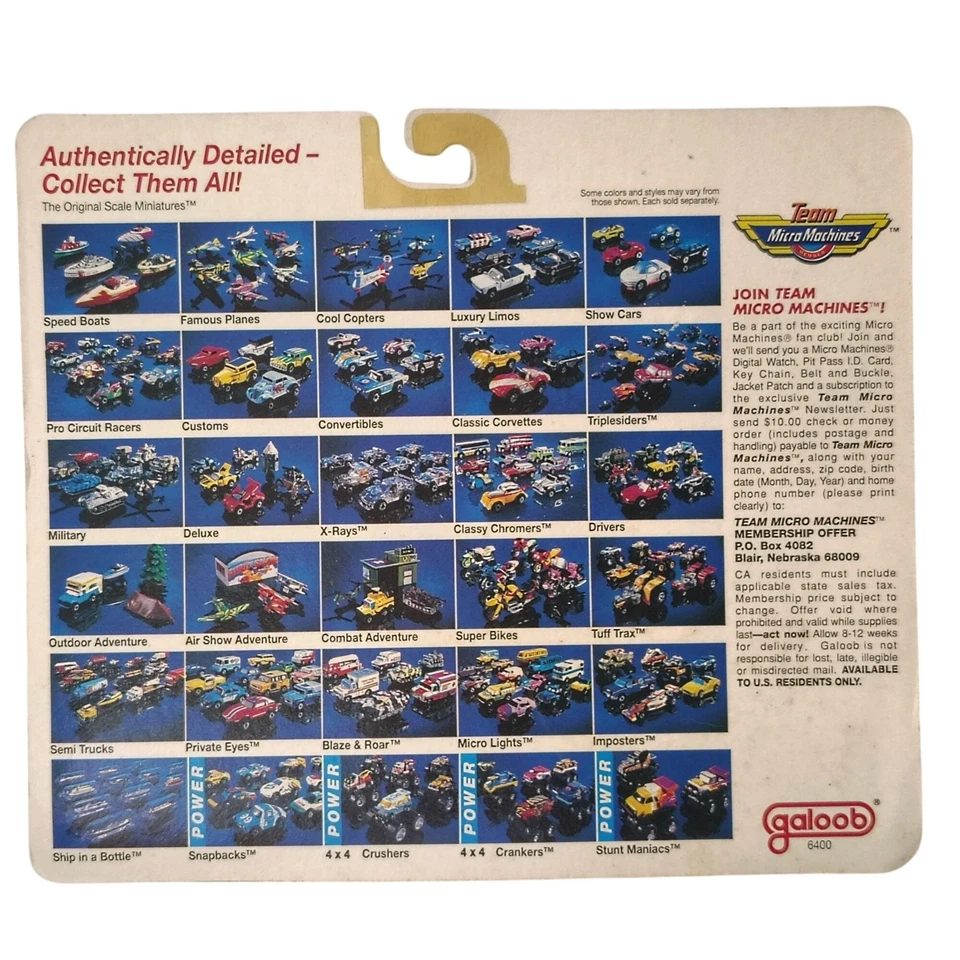 1990 Micro Machines MILTIARY Ambush Squad Set Bonus "DOVER" License Plate - Image 3 of 4