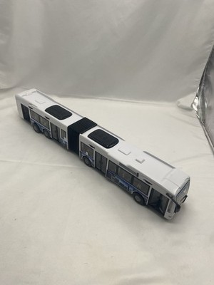 Dickie Toys City Express Bus Double Line Doors Open Close 18  Blue And White