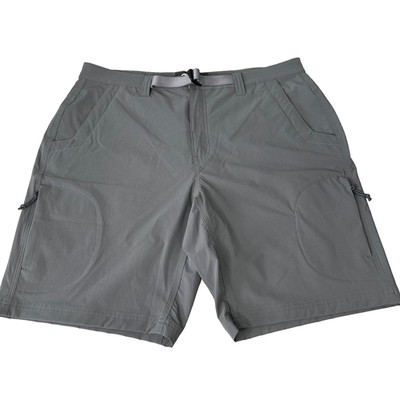 Mountain Khakis Trail Chaser Shorts Mens Size 38x10 Gray Classic Fit Grey Logo