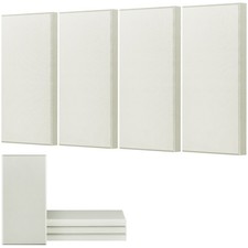 VEVOR 4 PCS Acoustic Wall Panels 2 in Thick 23.6 x 11.8 in Self-adhesive Beige