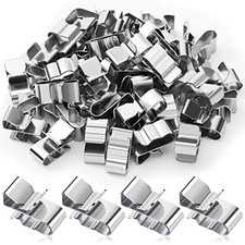 Pcs Trailer Frame Wire Clips Stainless Steel Metal Cable Clips 22.5 mm/ 50