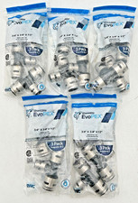  5 PACKS SHARKBITE EVOPEX 3/4" x 3/4" x 1/2" REDUCING TEE PUSH FIT 3 PER PACK