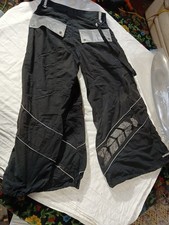 Y2K 90s Kikwear Black Nylon Streetwear Grunge Skater Baggy Pants Sz 34