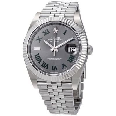 Rolex Datejust 41 Slate Dial Automatic Men's Steel and White Gold Jubilee Watch