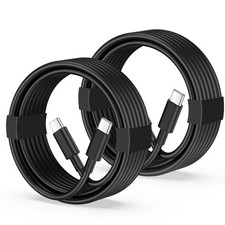 USB C to C Cable, 2-Pack 6FT 60W Fast Charging Cable Type C 6FT, Black