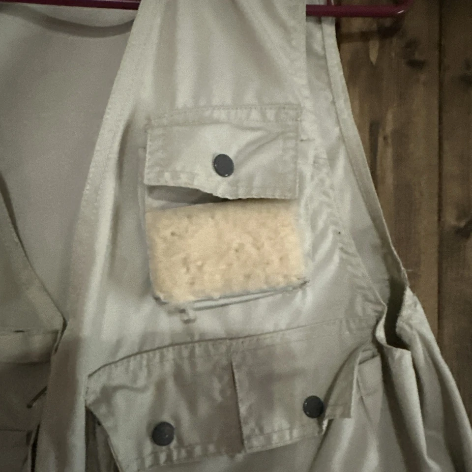 Chaleco de Pesca Danco Para Hombre XL The Danielson Co Fly Caster Marrón DE COLECCIÓN Foto 3 de 4