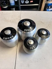 Kromex Vintage Aluminum Canister Set