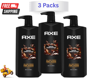 #ad #ad Axe Dark Temptation Refreshing Long Lasting Body Wash Dark Chocolate 3 Pack $18.00