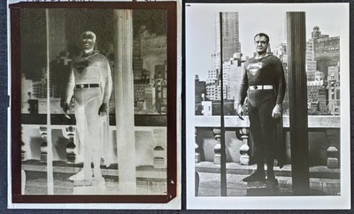 1951 Superman George Reeves RKO TV Kellogg's DC Comic 8x10 Negative + Photograph