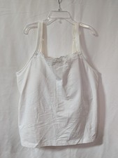 Womens White Workout Tank 38DD Built in Bra N...