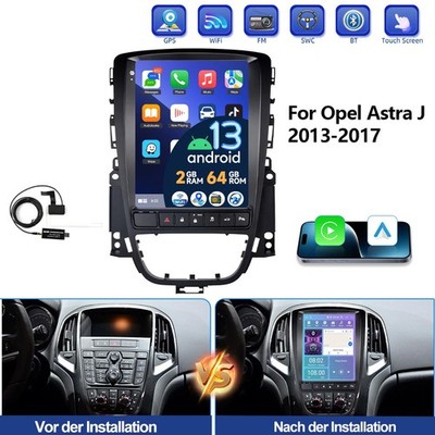 Für Opel Astra J 2009-14 Carplay DAB+ Android 13 Autoradio GPS Navi FM RDS HiFi