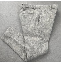 Harris Tweed x ASOS Gray  Wool Mens Dress Pan...