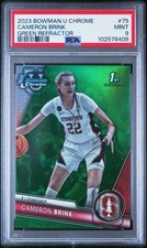 CAMERON BRINK PSA 9 2023 BOWMAN U CHROME RC #75 1ST GREEN REFRACTOR #/99