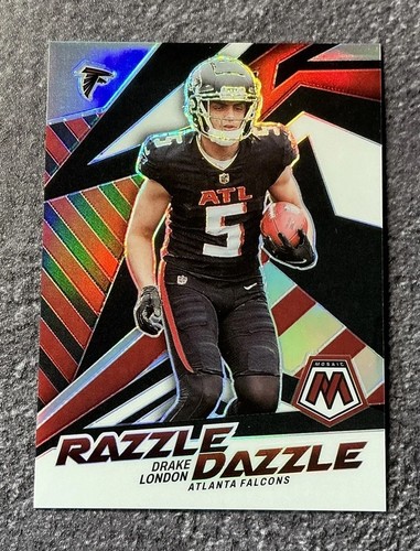 Drake London #RD-25 2022 Panini Mosaic Razzle Dazzle card
