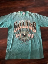 Vintage (1991) NHL San Jose Sharks Tee By Jostens M