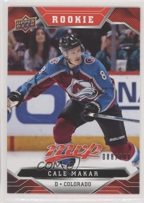 2019 MVP Red Script Leaderboard Achievements /100 Cale Makar #247 Rookie RC ku3