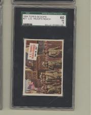 1954 Topps Scoop #21 US Troops Reach France 1917 SGC 5 EX  Scoops