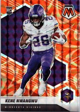 2021 Panini Mosaic #334 Kene Nwangwu Prizm Reactive Orange