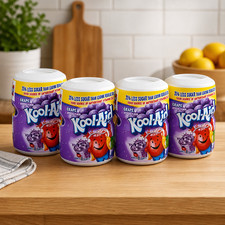 Kool-Aid Grape Soft Drink Mix, 19 oz, Pack of 4