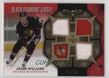 2007-08 Upper Deck Black Diamond Jerseys Triple Gold 24/25 Jason Williams 0r6j