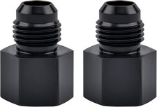 6AN Male Flare to 1/8" NPT Female Fitting Adapter Aluminum 2PCS 6AN to 1/8 NPT