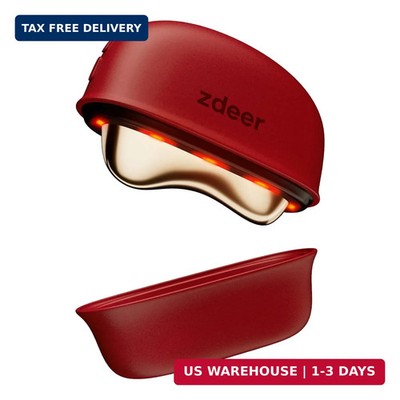 ZDEER GS5 Brass Heated Electric Gua Sha Facial Sculpting Tool with Vibration, Wo