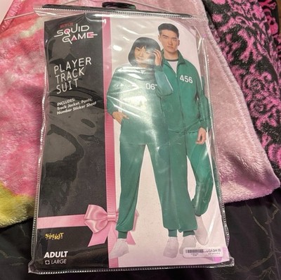 Spirit Netflix Squid Game Player Tracksuit Costume Adult L Green/White