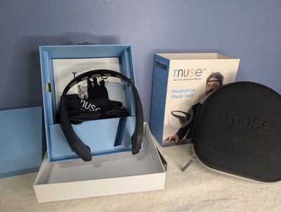 Muse Brain Sensing Headband MU-02-BK-EN Guided Meditation BioFeedback 1st Gen