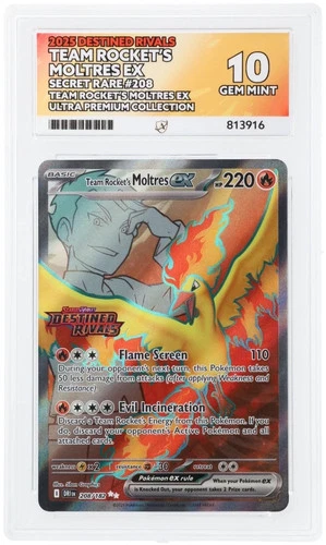 Team Rockets Moltres 208/182 Stamped Promo - ACE 10 Perfect Subs - Pokemon TCG