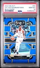 2421 Victor Wembanyama 2023 Panini Select #87 Blue Prizm RC Rookie PSA 10