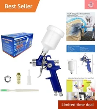 Efficient Gravity Feed HVLP Spray Gun with 125ml Cup for Home & Professional Use