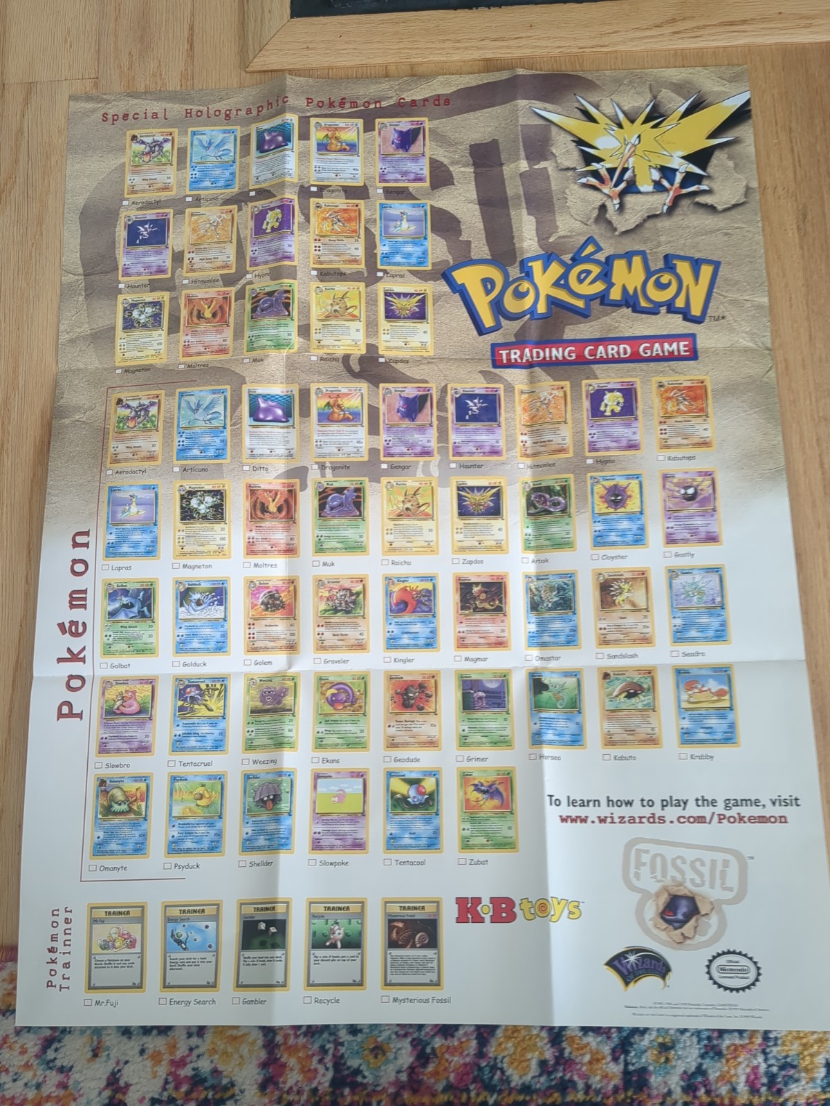 Pokemon Poster 1999 Vintage