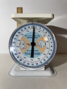 Vintage American Family Baby Nursery Scale  1950's Weighs Upto 30 Pounds
