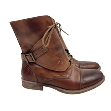 Bed Stu Roan Deception Combat Boot 9 Leather Victorian Western