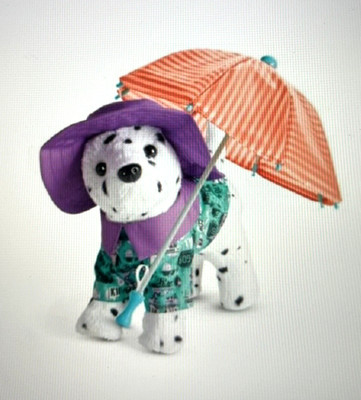 NIB ~American Girl Z's Dog--Popcorn's Rainy Day Set~ Pet Puppy Umbrella Raincoat