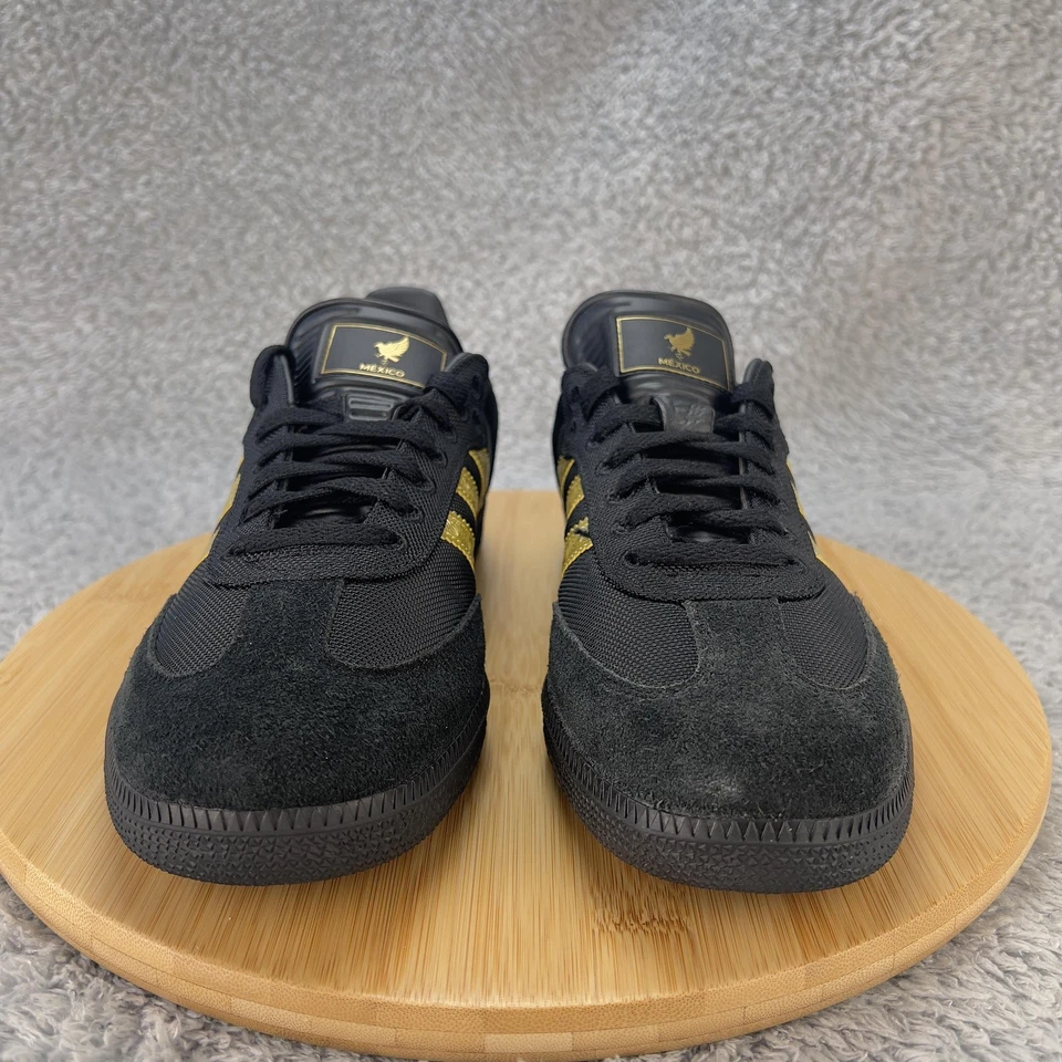 Adidas Samba FMF México Zapatos Para Hombres 9 Negro Dorado Fútbol Fútbol Edición Limitada Foto 2 de 4