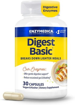 Enzymedica Digest Basic - Digestive Enzyme Supplement for Women & Men